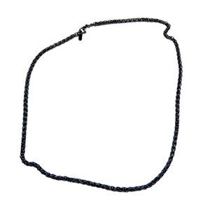 Inox Polished Stainless Steel Black Wheat Chain